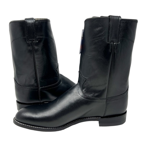NWOB Justin Boots Men's Western Boots Black Size 12 3E - Picture 5 of 8